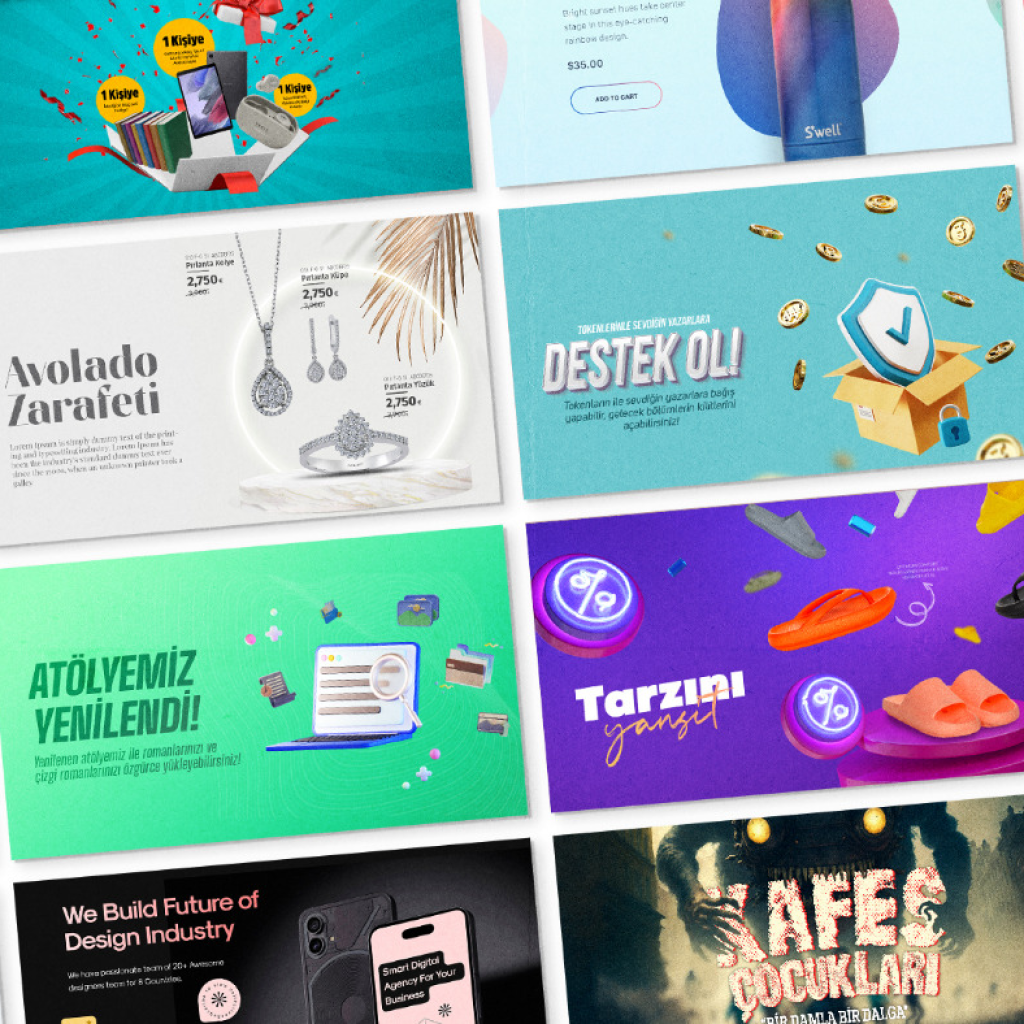 1152Ben, Web siteniz için istediğiniz her boyutta banner tasarlarım