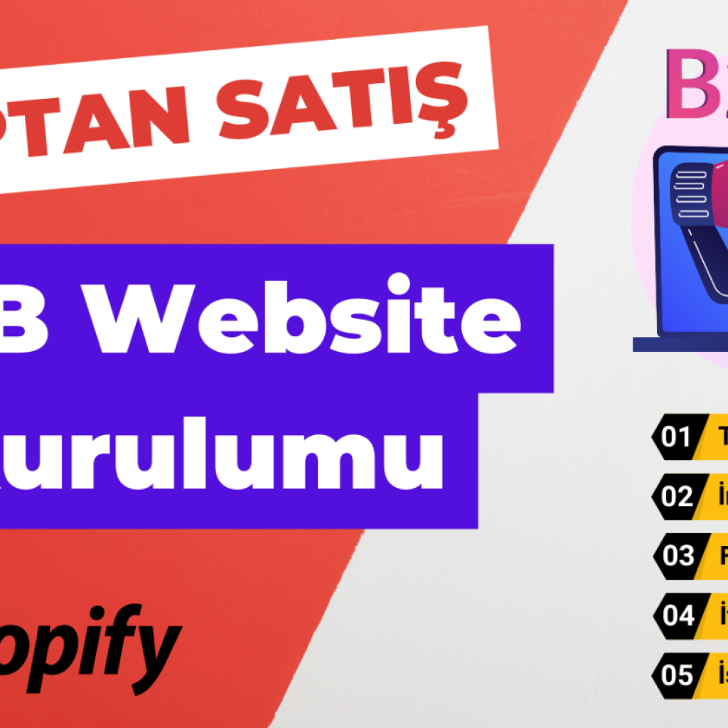 1195Shopify tabanlı B2B web sitesi kurabilirim