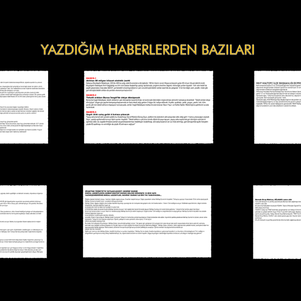 2435istenilen her konuda basın bülteni yazarım